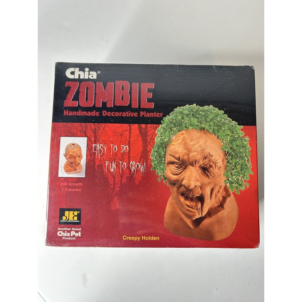 Chia Zombie Creepy Holden Decorative Planter – NEW Sealed Box